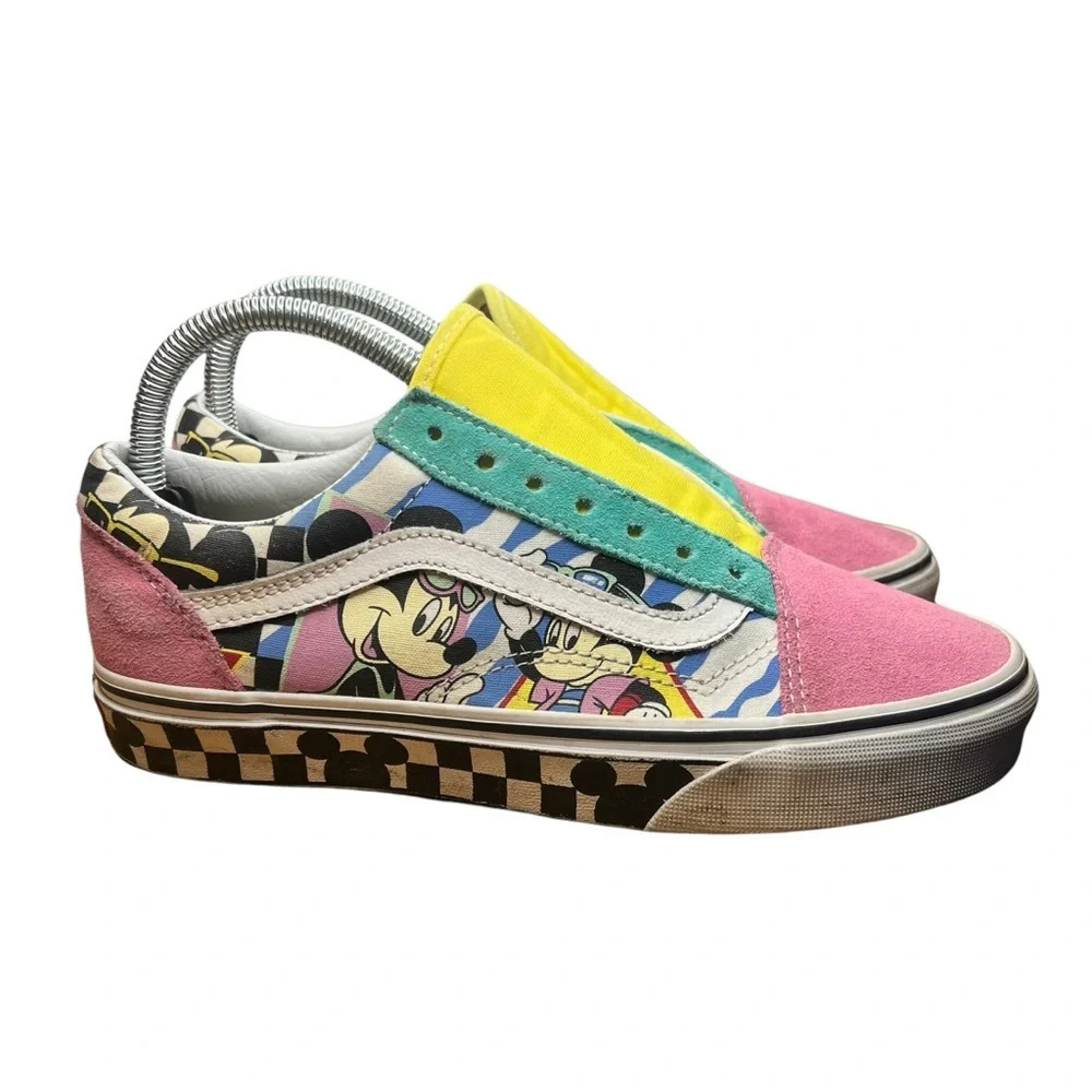 Vans Disney x Old Skool '80s Mickey' Low Top Skate Shoes Men's 6.0 / Women's 7.5 - Picture 8 of 10